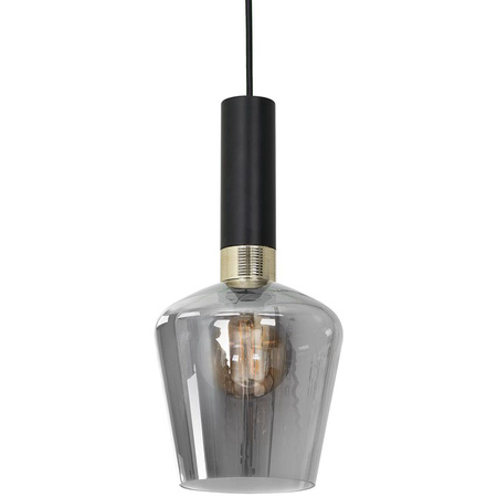 Lampa wisząca czarna MiLAGRO ROMA BLACK 1x E27