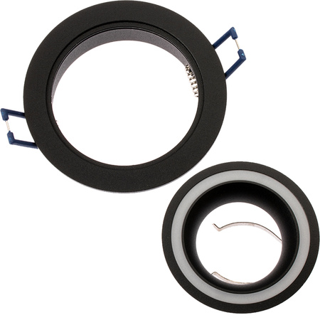 Oprawa HALOGENOWA TRIBUS Podtynkowa Stała Okrągła Czarna GU10