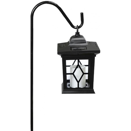 Lampa Solarna Ogrodowa LED Wbijana Ozdobna Latarenka Lampion Płomień Efekt Ognia