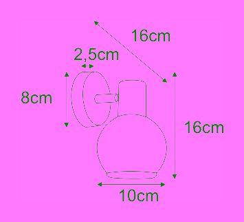 Podwójna lampa ścienna kinkiet K-8003-2G z serii GALAXY I 2xE14 Kaja