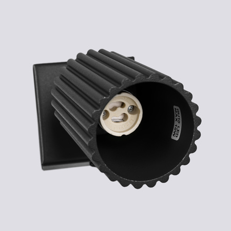 Lampa Ścienna Kinkiet Reflektor Tuba Spot 1x GU10 Czarna Karbon Deep Space SL.1578 Sollux