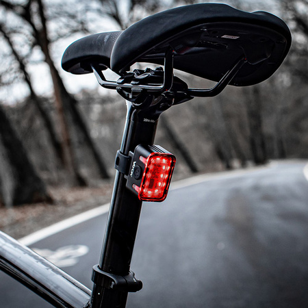 Lampka Latarka Rowerowa Tylna Czerwona USB-C 6 Trybów IPX6 MOCNA VAYOX