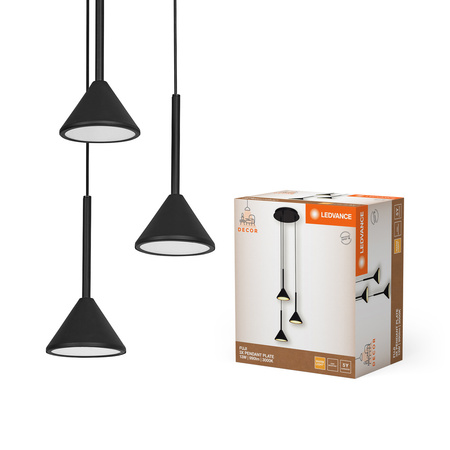 Lampa LED Wisząca Dekoracyjna Zwis Sufitowa 13W 3000K Decor Fuji Pendant Czarna LEDVANCE