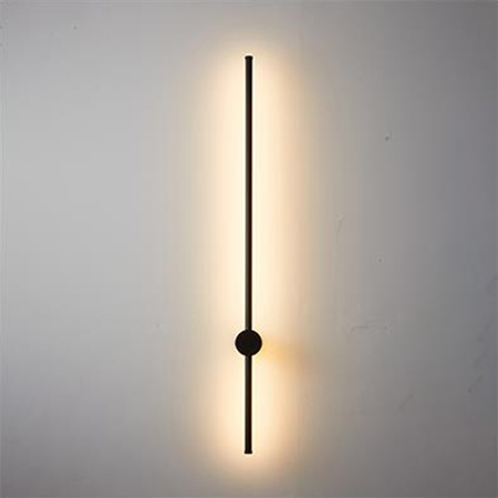 Kinkiet LED CATRINA lampa ścienna CZARNA Metal 14W 90cm styl nowoczesny