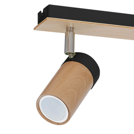 Lampa Sufitowa BARON Czarna 3xGU10 Milagro