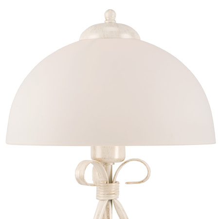 Lampa Stołowa Biurkowa Nocna ADELLE E27 Biała Klasyczna LN-1.6 Lamkur