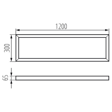 Ramka Natynkowa do Panelu LED ADTR-H 120 x 30 cm KANLUX