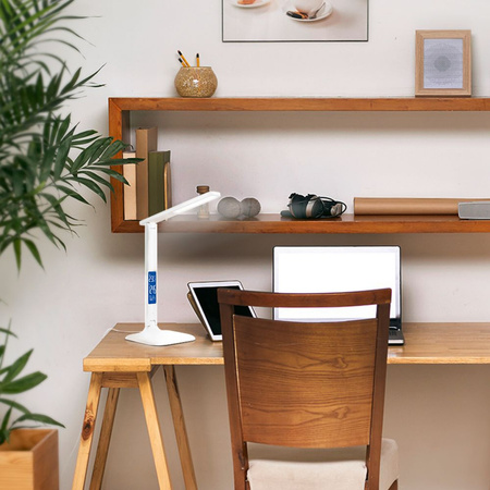 Lampka Biurkowa LED 5W 490lm 5500K Zimna Biała Ściemnialna RIO Videx