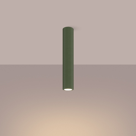 Lampa Sufitowa Reflektor Tuba Spot 1x GU10 Oliwkowa Karbon Deep Space SL.1609 Sollux