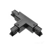 Łącznik do Szynoprzewodu 3-Obwodowy T Zewnętrzny Czarny Kobi