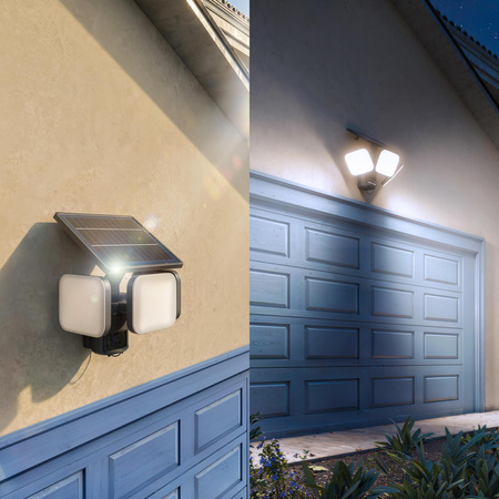 Lampa Solarna Naświetlacz Solarny 24.5W 4000lm 5000K Neutralna IP65 Czarny z Czujnikiem Ruchu UltraEfficient Zyren Philips