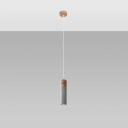 Lampa Sufitowa Oprawa Natynkowa SPOT TUBA GU10 Wisząca Zwis Tubularna Szara Brązowa Industrialna Zane Sollux