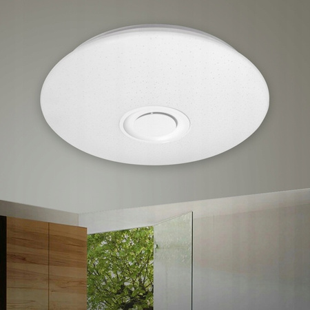 PLAFON LED 50cm lampa sufitowa okrągła RGBW 3000K-6500K + pilot GŁOŚNIK BLUETOOTH