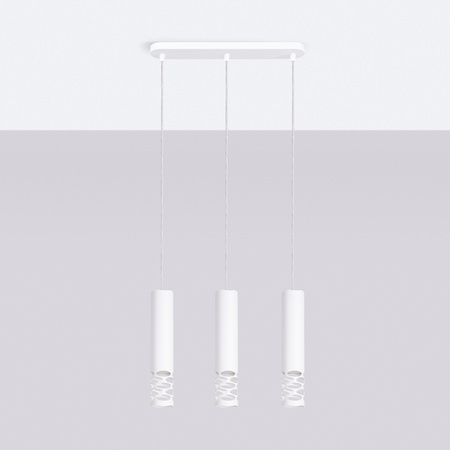 Lampa Wisząca Sufitowa 3x GU10 Biała LIRO Ocean Green SL.1693 Sollux