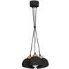 Lampa Wisząca Sufitowa DAMA Czarna 3xE27 Milagro