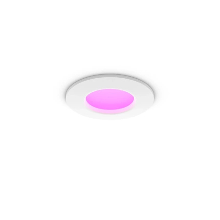 Panel LED Oprawa Podtynkowa Wpuszczana 8.3W 1000lm IP44 White and Color Ambiance RGB + TW Biała Inteligentna SMART Zigbee Bluetooth Slim Downlights Philips HUE