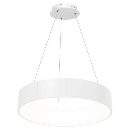 Lampa wisząca OHIO 24W LED Biała Obręcz Minimalistyczna MLP6357 Milagro Metal + Akryl