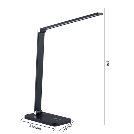Lampka Biurkowa Nocna LED 7W 2700K-6000K CCT USB Ściemnialna Dotykowa