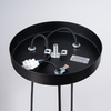 Lampa Sufitowa Wisząca Zwis 3x G9 Żyrandol Tubularna Czarna Skandynawska Prysm Sollux