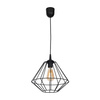 Lampa wisząca COLIN Czarna 1x E27 MILAGRO styl loft industrial metal