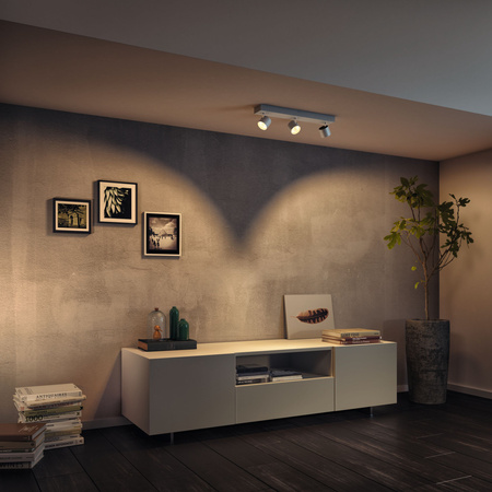 Lampa Sufitowa Reflektor LED 13.5W 1500lm 2200-2700K Ściemnialna WarmGlow Biała Star Philips