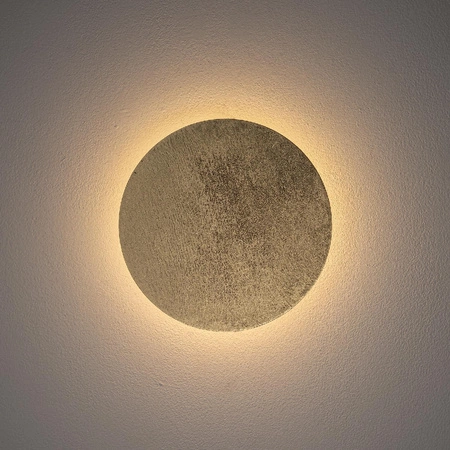 Kinkiet Ścienny Lampa Natynkowa LED 7W 60lm 3000K Ciepła Złota Nowoczesna RING WOOD LED S 10280 Nowodvorski