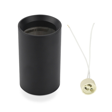 Oprawa Sufitowa Natynkowa Spot GU10 Okrągła Czarna VT-807 V-TAC