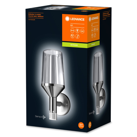 Lampa Ogrodowa Zewnętrzna Kinkiet Elewacyjny LED IP44 Srebrny Endura Ledvance