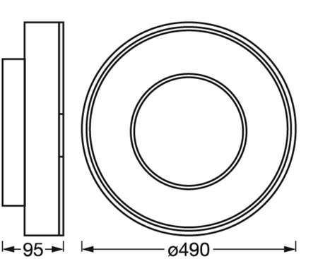 Plafon LED Natynkowy 32W SMART+ WiFi RGB Ściemnialny 50cm Okrągły Biały Orbis Claria LEDVANCE