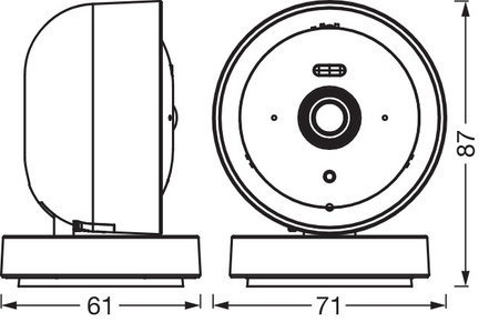 Inteligentna Kamera Wewnętrzna 2K QHD Głośnik Syrena Alarmowa Smart+ Wifi Biała Osram