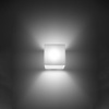 Lampa Ścienna Kinkiet Kostka G9 Kwadratowa Biała Nowoczesna Rico Sollux
