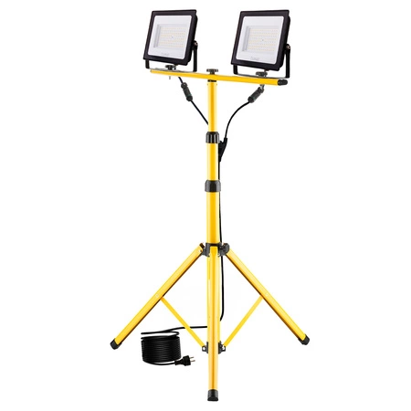 Naświetlacz LED ZUNA2 Halogen Lampa 2x 100W 6500K na Statywie + Przewód + Złącze Hermetyczne LUMILED