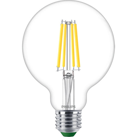 Żarówka LED Globe E27 210lm/W G95 4W = 60W 840lm 4000K Neutralna Filament PHILIPS Ultra Efficient