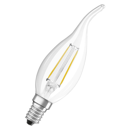 Żarówka LED BA35 Świeczka E14 2.5W = 25W 250lm 2700K Ciepła 300° Retrofit Filament CLASSIC Osram