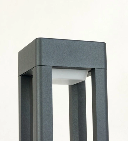 Lampa Ogrodowa Zewnętrzna Stojąca SŁUPEK Fan Kwadrat FKW-800 GX53 80cm Su-Ma