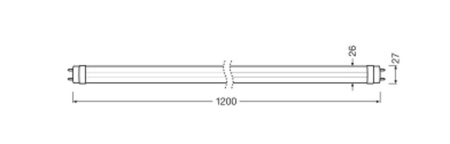 Świetlówka LED G13 T8 15W 2400lm 4000K Neutralna 190° 120cm Ledvance