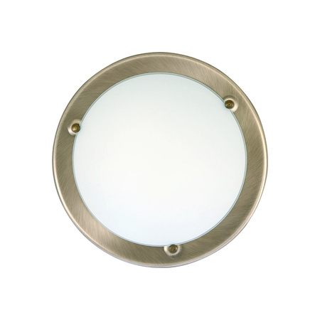 Plafon LED Lampa Sufitowa Oprawa Ścienna Natynkowa 2x E27 Brązowy Klasyczny Ufo Rabalux