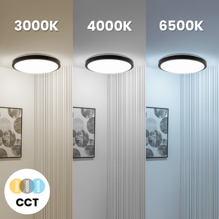 Plafon LED Lampa Sufitowa Natynkowa MILEO 72W IP44 CCT Biały Okrągły 50cm + PILOT LUMILED