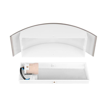 Kinkiet Ogrodowy Elewacyjny Lampa Zewnętrzna E27 INOX IP44 DORIS