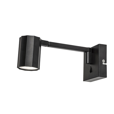Kinkiet Ścienny Lampa LED GU10 Czarny Nowoczesny Karter Rabalux