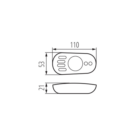 Pilot do Sterownika Taśmy LED CCT Biały 4-Strefowy 1.5V Bateryjny REMOTE Kanlux