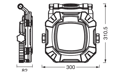 Reflektor LED Naświetlacz Lampa Robocza 60W 7200lm 6500K Przenośna Halogen Worklight LEDVANCE