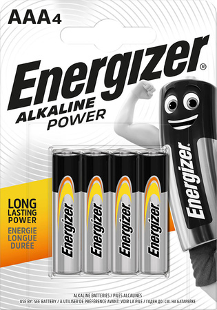 Baterie Alkaliczne ENERGIZER AAA LR03 MN2400 1.5V Blister 4szt