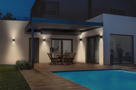 Kinkiet Ogrodowy Lampa Elewacyjna Zewnętrzna LED 15W 330lm 3000K Ciepła Szary IP65 Endura Osram