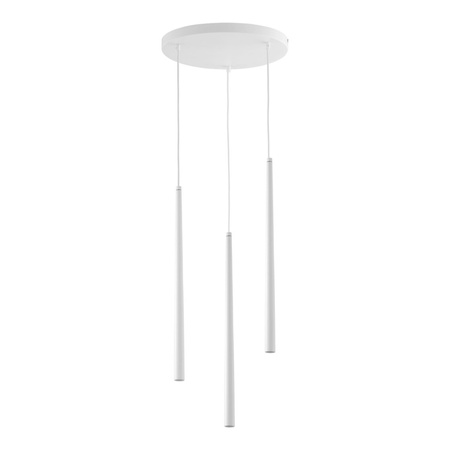 Lampa Sufitowa Wisząca PIANO WHITE Żyrandol Sople Biała Nowoczesna 3xG9 6427 TK Lighting