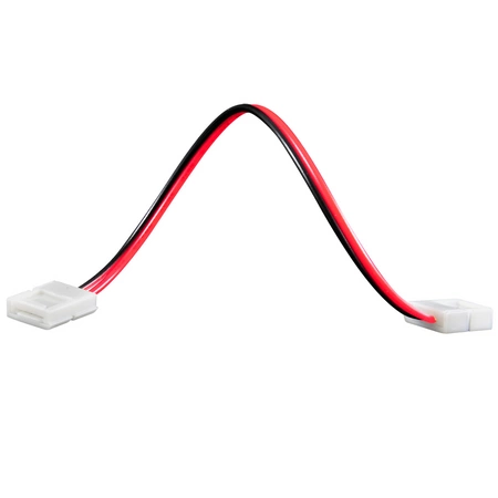 Złączka Kątowa do Taśm Pasków LED Elastyczna Dwustronna 2pin 2pin 8mm Biała Sanico Goldlux