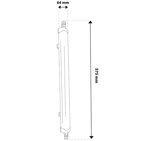Oprawa Hermetyczna LED Warsztatowa Lampa 60cm do Garażu 30W 4000K Wodoszczelna TERRA LUMILED