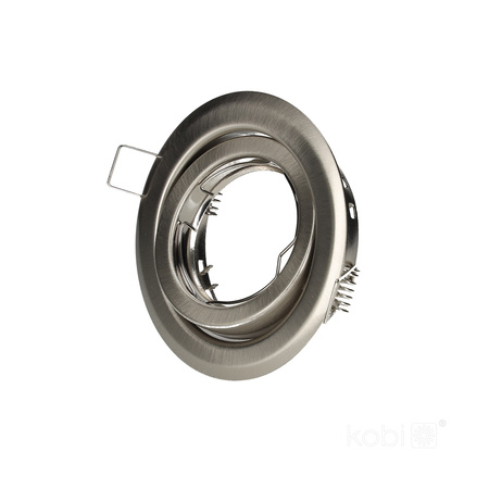 Oprawa Podtynkowa GU10 Halogenowa Wpuszczana Spot Oczko Chrom Okrągła Kobi