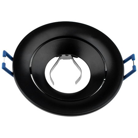 Oprawa Halogenowa Podtynkowa Sufitowa Okrągła Ruchoma Czarna Gu10