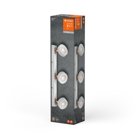 Oprawa Sufitowa Lampa Punktowa LED Reflektor 3-Punktowy Dekoracyjny 14.4W Biała LEDVANCE